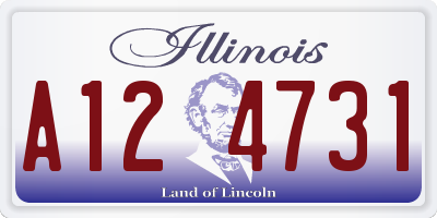 IL license plate A124731