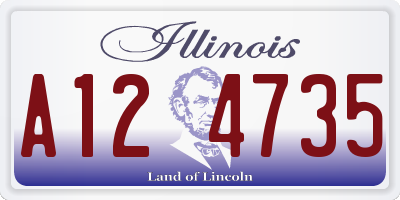 IL license plate A124735