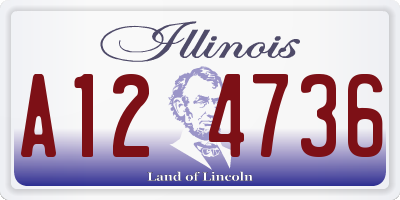 IL license plate A124736