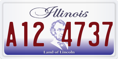 IL license plate A124737