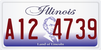 IL license plate A124739