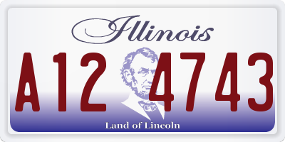 IL license plate A124743