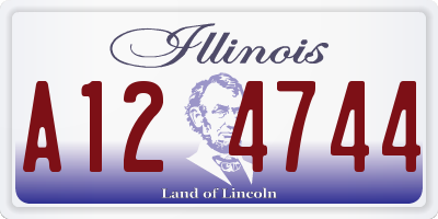 IL license plate A124744