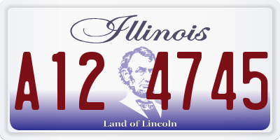 IL license plate A124745