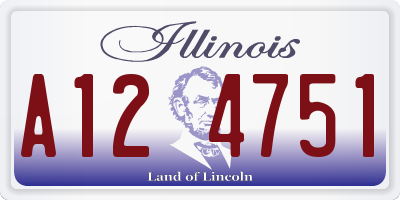 IL license plate A124751
