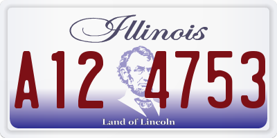 IL license plate A124753