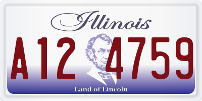 IL license plate A124759