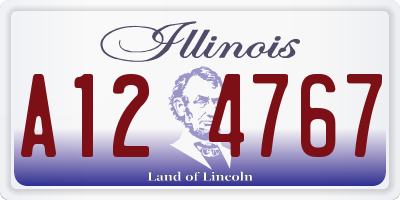 IL license plate A124767