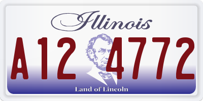 IL license plate A124772