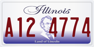 IL license plate A124774