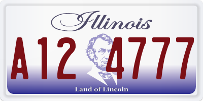 IL license plate A124777
