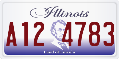 IL license plate A124783