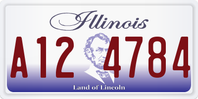 IL license plate A124784