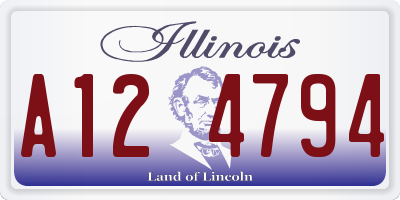 IL license plate A124794