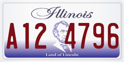 IL license plate A124796