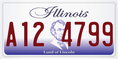 IL license plate A124799