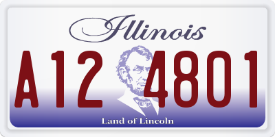 IL license plate A124801