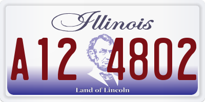IL license plate A124802