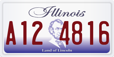 IL license plate A124816