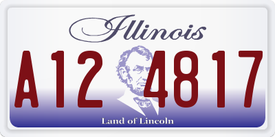 IL license plate A124817