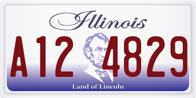 IL license plate A124829