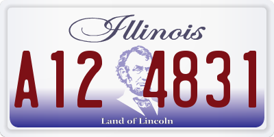 IL license plate A124831