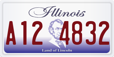 IL license plate A124832