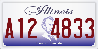 IL license plate A124833