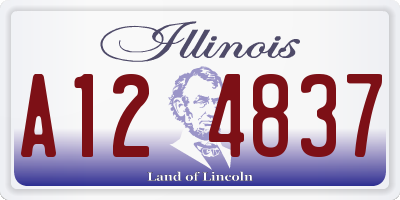 IL license plate A124837
