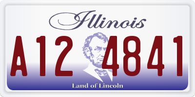 IL license plate A124841