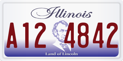 IL license plate A124842
