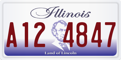IL license plate A124847