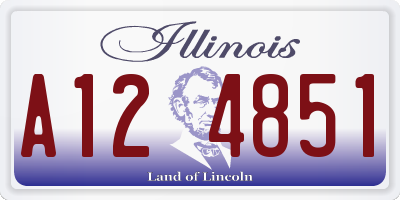 IL license plate A124851