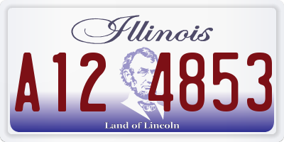 IL license plate A124853