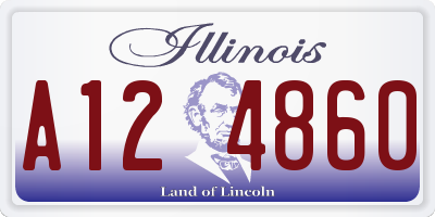IL license plate A124860