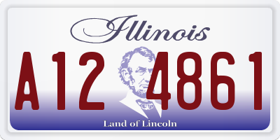 IL license plate A124861