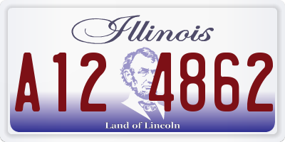 IL license plate A124862