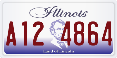 IL license plate A124864