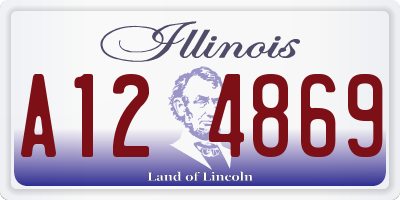 IL license plate A124869