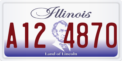 IL license plate A124870