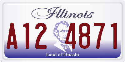 IL license plate A124871