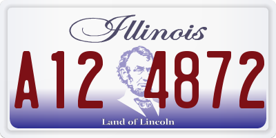 IL license plate A124872
