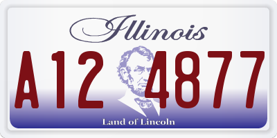 IL license plate A124877