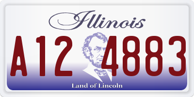 IL license plate A124883