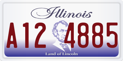 IL license plate A124885