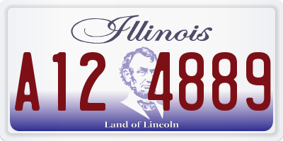 IL license plate A124889