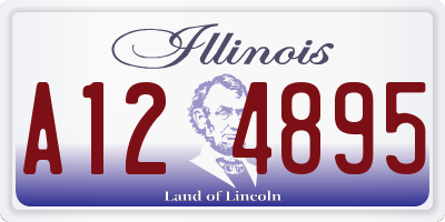 IL license plate A124895