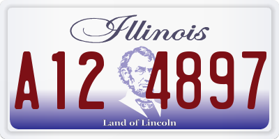 IL license plate A124897