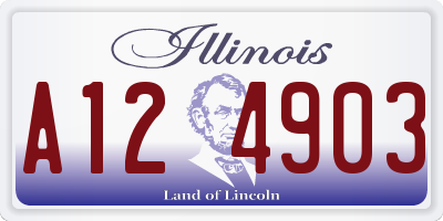 IL license plate A124903