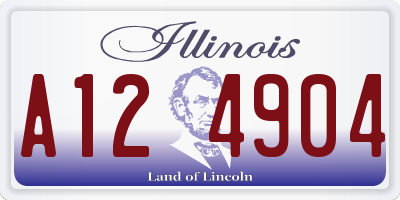 IL license plate A124904